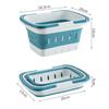 Storage Basket Portable Folding Plastic Bath Caddy with Handle Large Capacity Strong Load-bearing Travel Bathroom Organizer