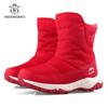 Модные зимние ботинки Rimocy с нескользящей водонепроницаемой подошвой для женщин 2024, толстые плюшевые женские ботильоны на платформе, теплые, с хлопковой подкладкой