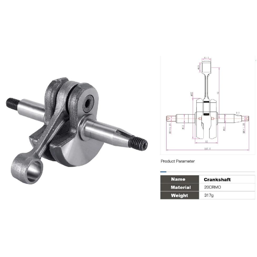 Коленчатый вал в сборе для STIHL FS350 FS400 FS450 FS480 SP350 SP400 SP450 SP451 SP481 FR350 FR450 FR480 Триммер OEM 41280300400