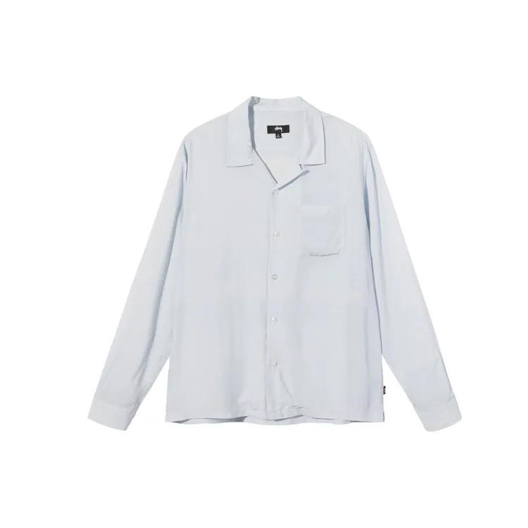 Stussy Shirts Unisex Light Gray Lapel Moderate Other (Unisex) Shirts STUSSY SS21 3