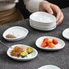 Pure White Ceramic Seasoning Dish Creative Sauce Dish Soy Sauce Dish Vinegar Dishes Snack Plate Sushi Plate Specialty Tableware
