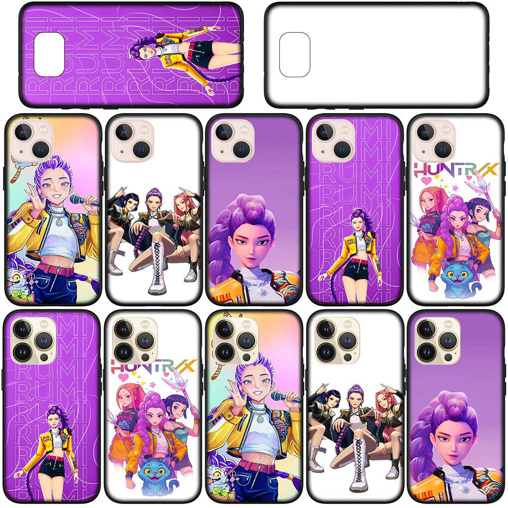 for Samsung Galaxy S25 S24 S23 iPhone 17 16 15 Xiaomi Redmi Note 14 13 12 Plus Pro Max XR A57 Phone Case Rumi KPop Demon Hunters X OPPO Huawei Cover