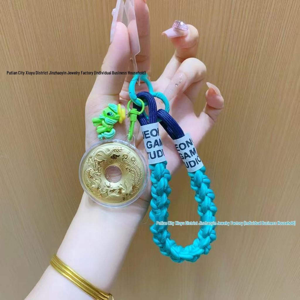 Подвеска-цепочка для телефона «Золотой Дракон и Феникс» - Идеальный подарок на Праздник середины осени для старших