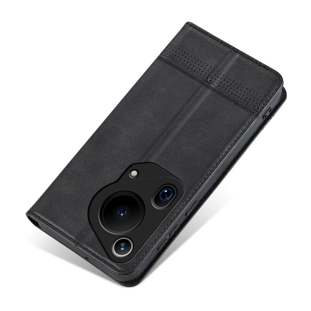 AZNS For Huawei Pura 70 Ultra Case PU Leather Magnetic Closure Shockproof Flip Phone Cover