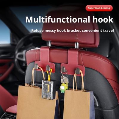 Крючок для подголовника автомобильного сиденья Универсальная вешалка для хранения автомобиля Прочная несущая способность Простота установки Универсальный скрытый многофункциональный крючок для автомобиля