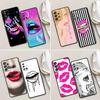 Чехол для телефона Samsung Galaxy A32 A33 A31 A23 A22 A21S A13 A12 A11 A03 A02 A01 5G, чехлы, сексуальные женские красные губы, помада для девочек