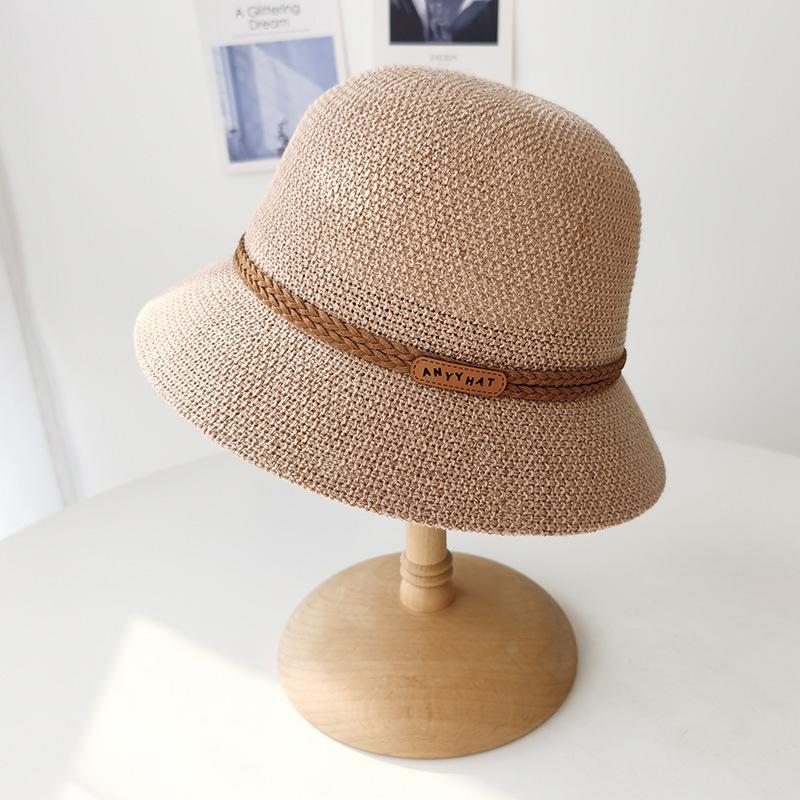 Twist Decorative Breathable Fisherman's Hat Children Spring and Summer Versatile Sunshade Basin Hat Leisure Travel Dome Hat
