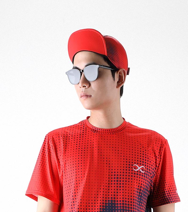 Кепка-snapback MCNSPORTS Run Circle Sangria, не вызывающая пот