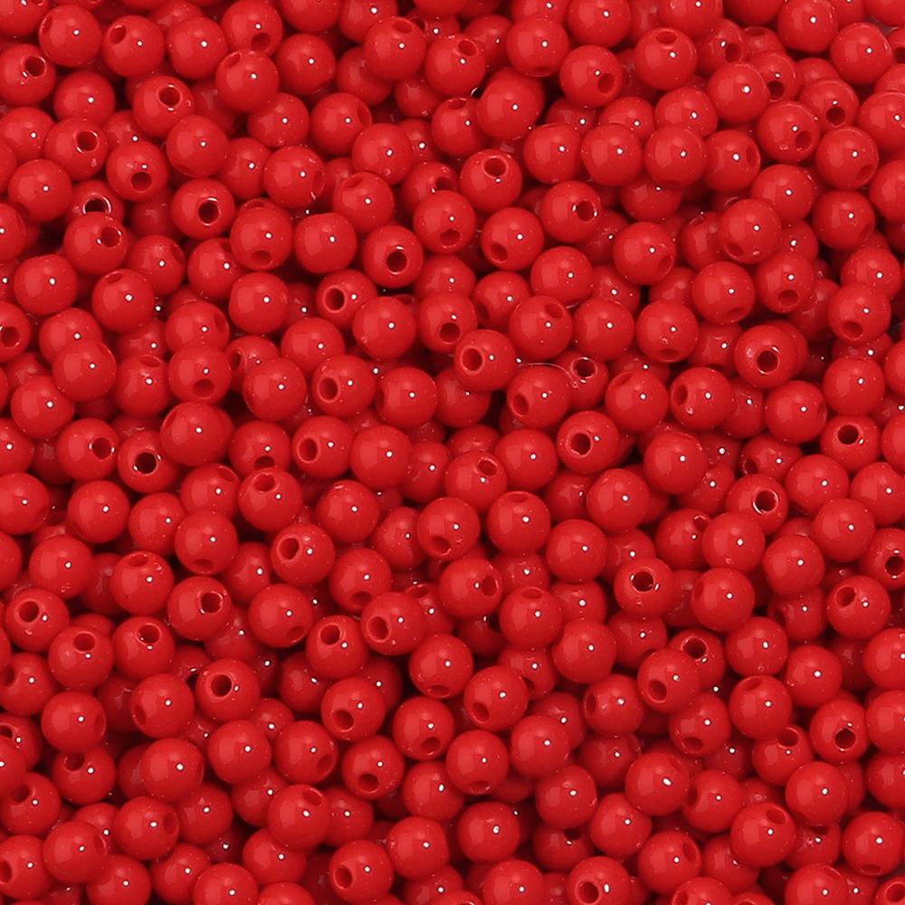 1000pcs/lot 5mm Solid Color Acrylic Round Beads Loose Spacer Mini Seed Bead For Jewelry Making DIY Bracelet Necklace Accessories