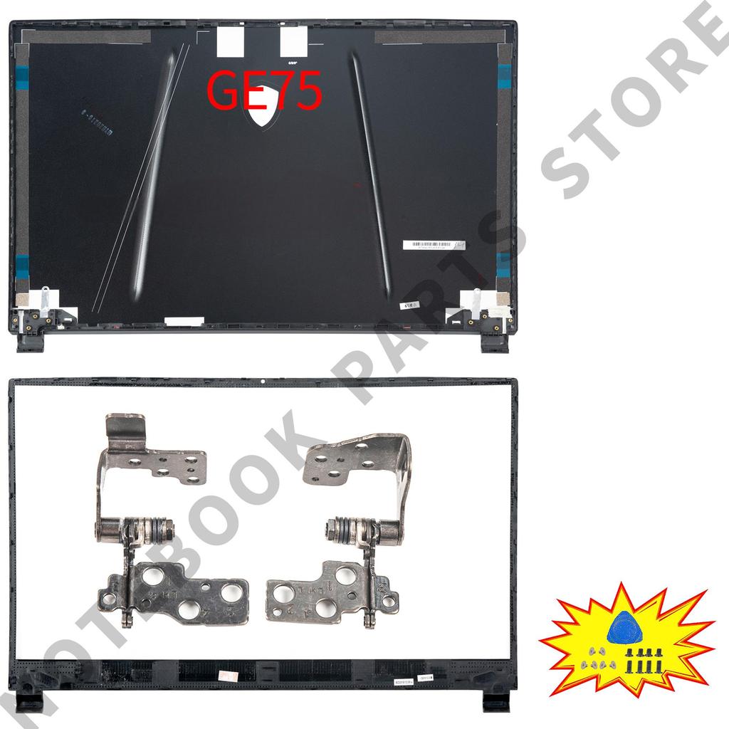 Корпус ноутбука Для GE75 GP75 GL75 RAIDER/Leopard 8SG 9SE MS-17E3 17E7 17E9 Новая задняя крышка Рамка Петли PC Parts Замена