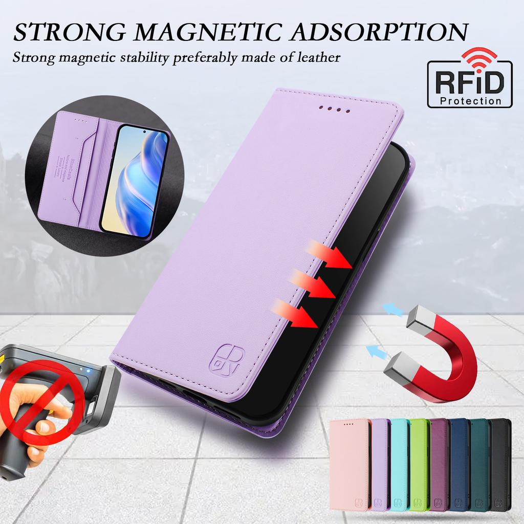 Роскошный кожаный чехол для Fujitsu Arrows We2 Plus/F-51E/Arrows We2/F-52E RFID-блокировка слотов для карт Магнитная подставка для притяжения Ударопрочный откидной чехол