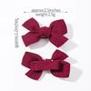6 шт./набор Мини-заколки-бантики для волос для девочки Свежие однотонные бантики Заколки для волос Сладкий ребенок Бутик Ручная работа Заколки для волос Аксессуары