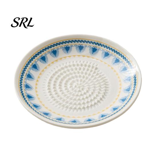 Garlic Dipping Sauce Bowl Ceramic Grinder, Multi-Functional Grating Plate, Manual Ginger Mixing Zester Bowl, All-in-One Prep Serving Dish, Kitchen