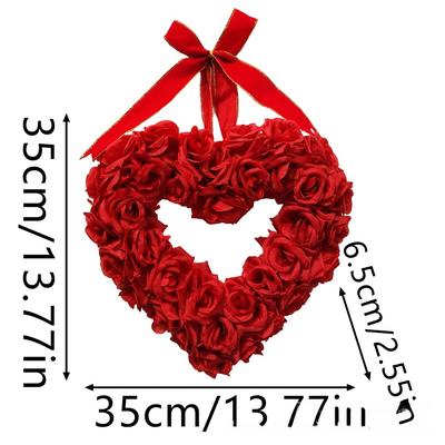 35*35*6,5 см 40*40*6,5 см Венок в форме сердца Уникальные ручные подарки Венок Ручная работа Дизайн Долговечные материалы