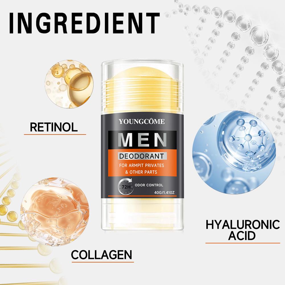 Men Odor Removing Cream Underarm Bad Smell Sweat Prevention Armpit Refreshing Antiperspirant Long Lasting Deodorant Body Care less