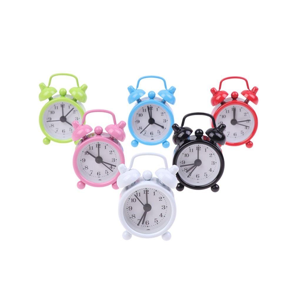 Простой мини-будильник Бесшумные маленькие настольные часы Многофункциональный прикроватный будильник Прикроватный