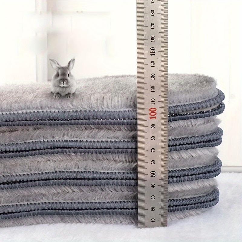 Cozy Thermal Felt Insoles for Men & Women Breathable Shock-Absorbing Winter Boot Inserts with Imitation Rabbit Fur Insoles