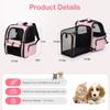 Складной рюкзак-переноска для щенков и больших кошек, расширяемый рюкзак-переноска для домашних животных для маленьких собак и средних кошек, подходит для веса до 18 фунтов