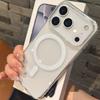 Прозрачный чехол с магнитной зарядкой Magsafe для iPhone 17 16 Pro Max 15 14 13 12 11 XS X XR 7 8 Plus 16E 17 Air Акриловая крышка