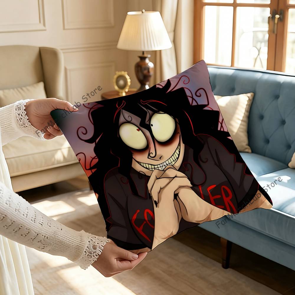Horror Game JJohn DDoeS Pillow Case Plush Fabric Soft Pillowcase Double Sided Print Sofa Cushion Cover Throw