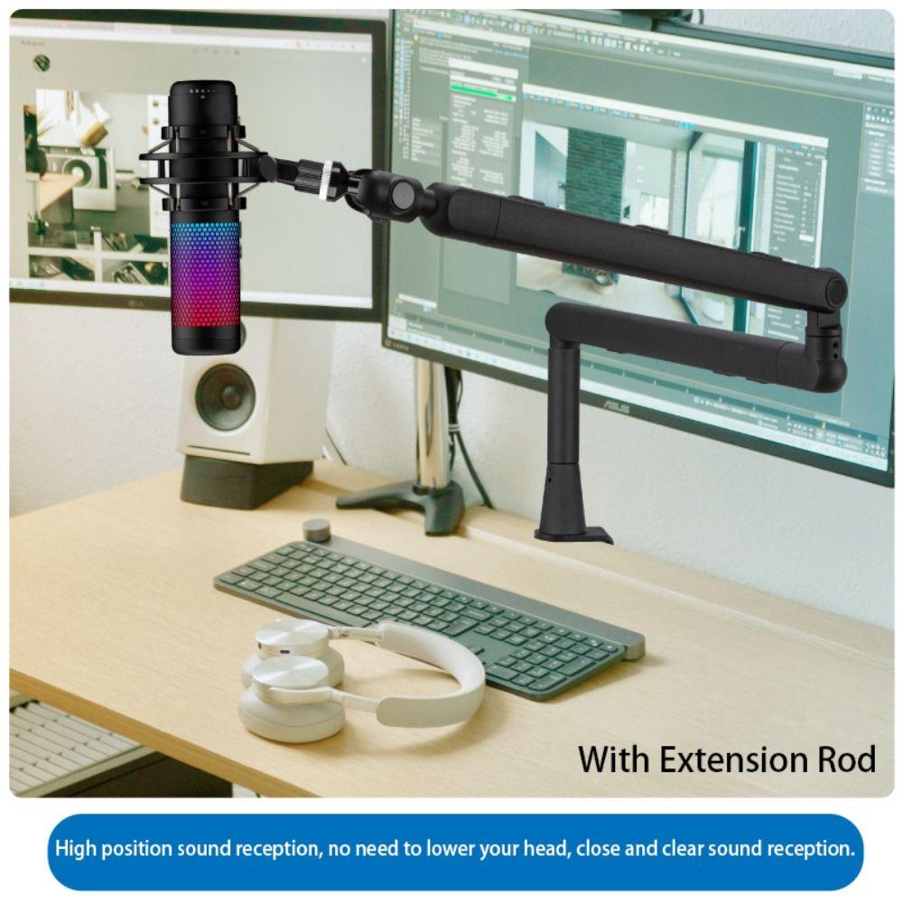 Aluminium Studio Low Profile Mic Arm Mic Low Level Cantilever Bracket Broadcasting Room