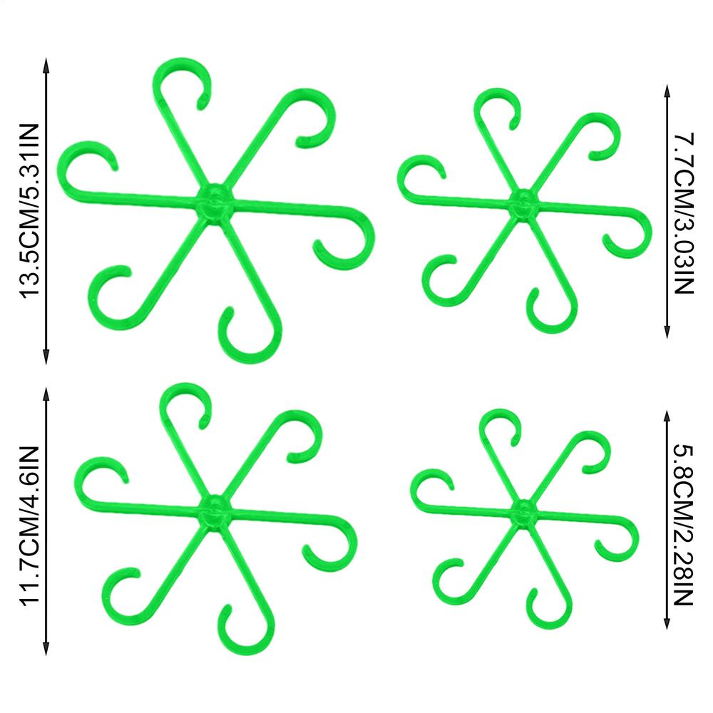 4Pc Plants Stem Support Climbing Houseplant Stand Plastic Trellis Easy Installation Vine Plants Trellis for Indoor Outdoor Plant