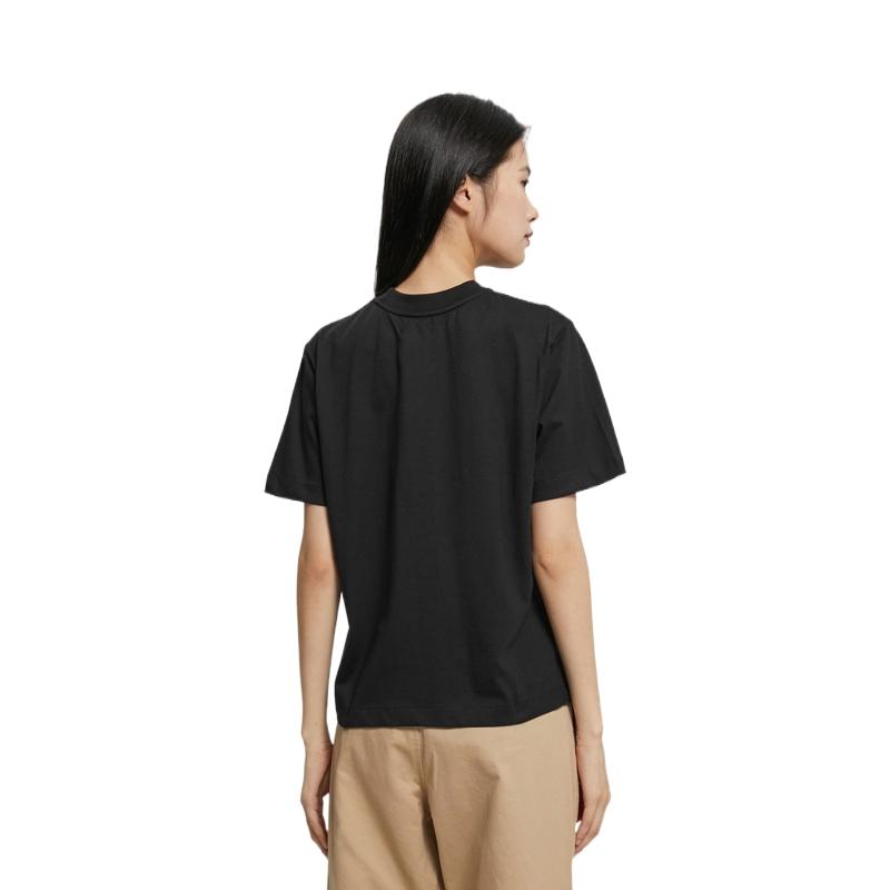 Calvin Klein Футболка с коротким рукавом с логотипом и принтом, женские топы, черная 40WH113-BAE