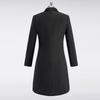 Trojeman Women's Elegant Padded Wool Blend Mid-Length Coat