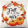 Various Harvest Festival Pumpkin Combination Pillow Covers Set of Four Thanksgiving Decorative Pillow Cushion Covers