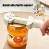 Multifunctional Retractable Bottle Opener Stainless Steel Manual Can Opener Gadgets Adjustable Kitchen Tools