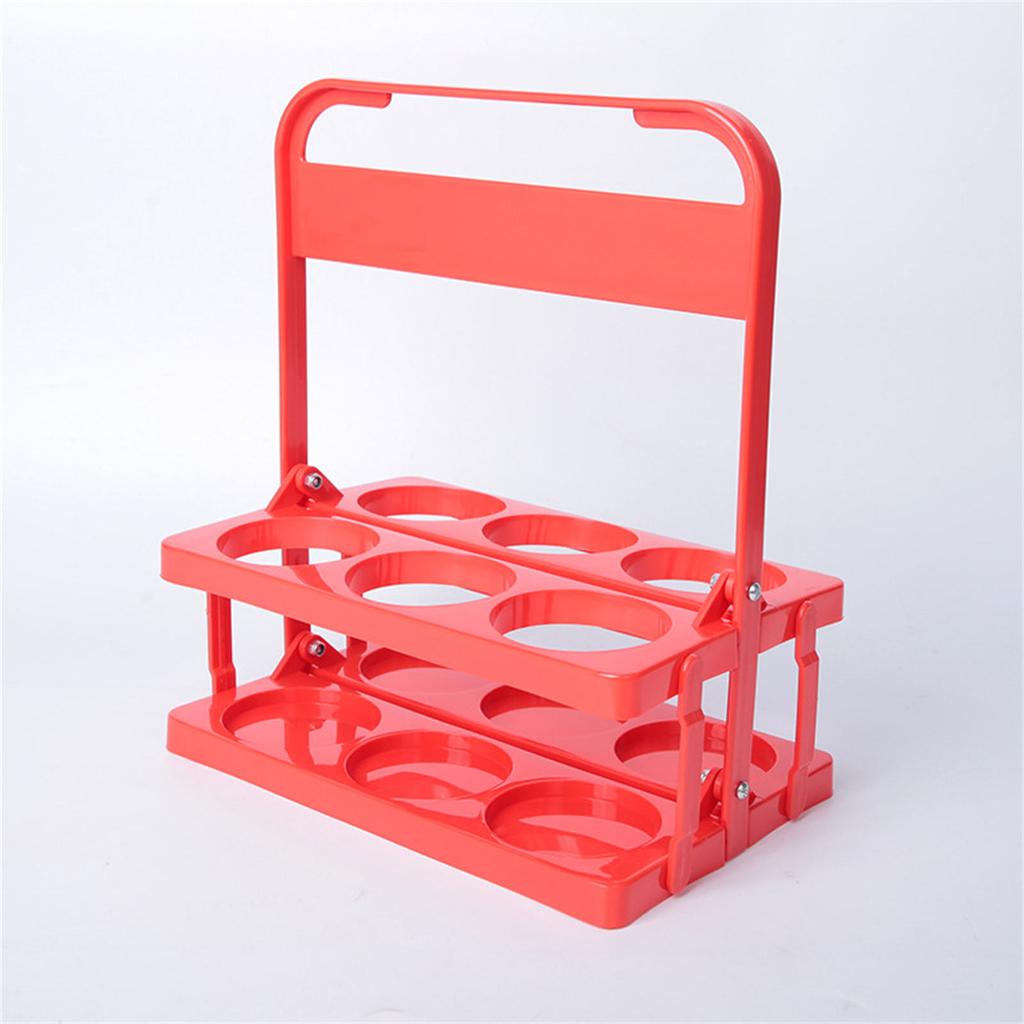 Reusable Beer Bottle Basket Lightweight Beer Bottle Holder Convenient Plastic Drink Holder Suitable for 6 Bottles