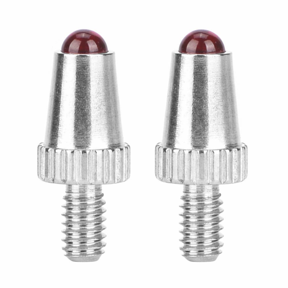 2pcs Ruby Ball Tips Dial Indicator Probe Contact Points M2.5 Thread Contact Points For Linear Gage