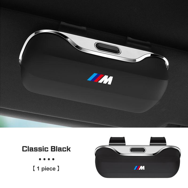 For BMW 1 2 3 4 5 6 7 Series X1 X2X3X4 X5 X6 X7 F48 E70 E90 E60 G30 G20 I7 Press Switch Car Glasses Box Sun Visor Glasses Holder TS2