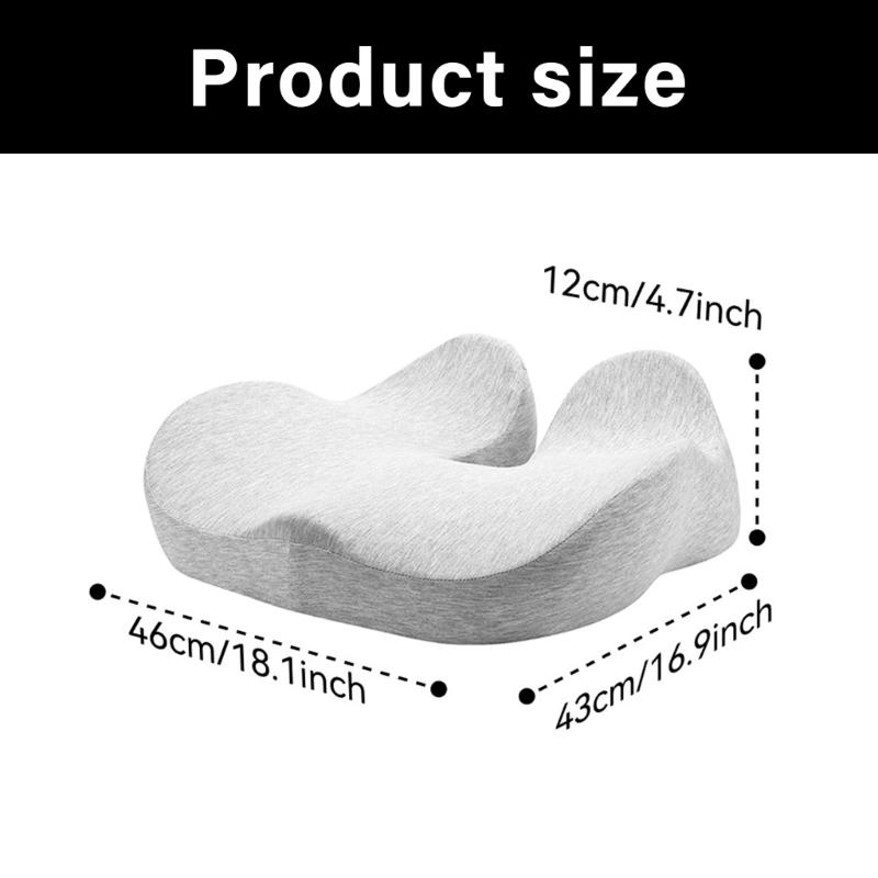 Эргономичная подушка под копчик со съемной моющейся наволочкой Поддержка для долгих часов сидения Офис Автомобиль