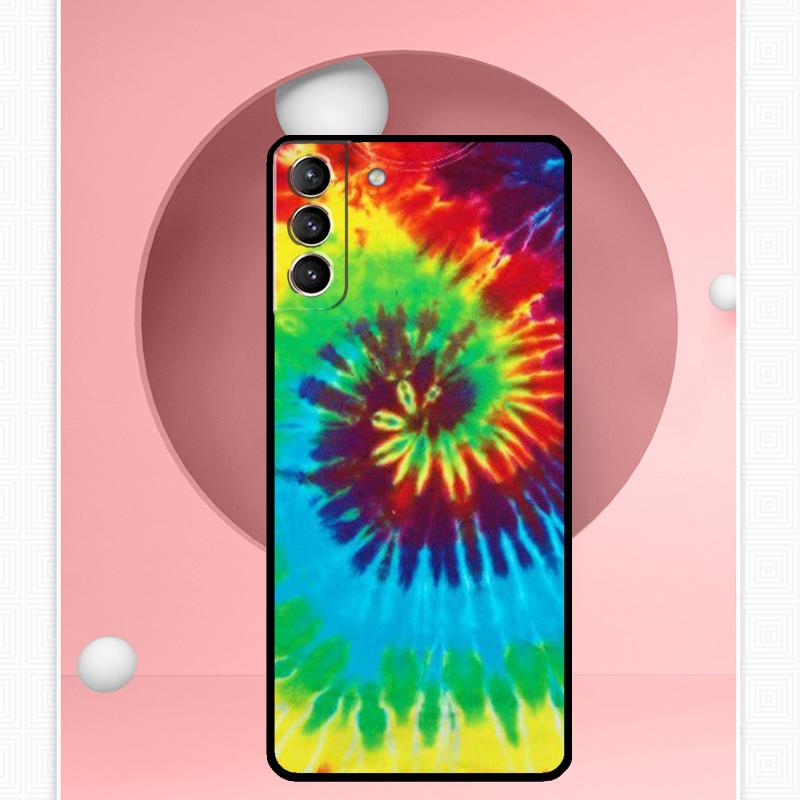 Trippy Tie Dye Hippie Art Case For Samsung Galaxy S22 S23 S24 Ultra Note 20 10 S8 S9 S10 Plus S21 S20 FE Soft Cover