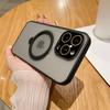 Applicable To iPhone15 Matte Magnetic Mobile Phone Case Apple 14 Invisible Rotating Bracket All-inclusive Lens 13 Protective Case