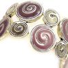 Les Trésors De Lily [C5290] — Дизайнерский браслет «Улитки» фиолетово-серый