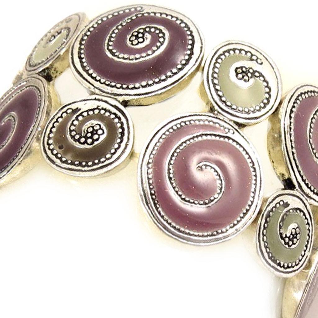 Les Trésors De Lily [C5290] — Дизайнерский браслет «Улитки» фиолетово-серый