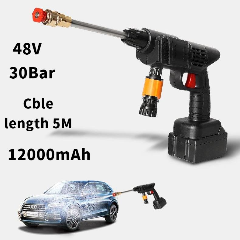 Беспроводная высоковольтная автомойка для полива цветов и овощей, пистолет для мойки автомобилей