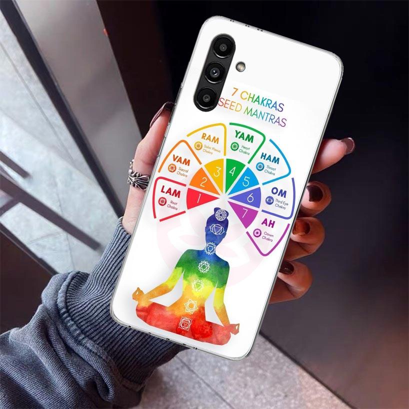 Yoga Chakra Spiritual Energy Universe Phone Case For Samsung Galaxy A17 A16 A15 A14 A13 A57 A56 A55 A54 A53 A37 A36 A35 A34 A33
