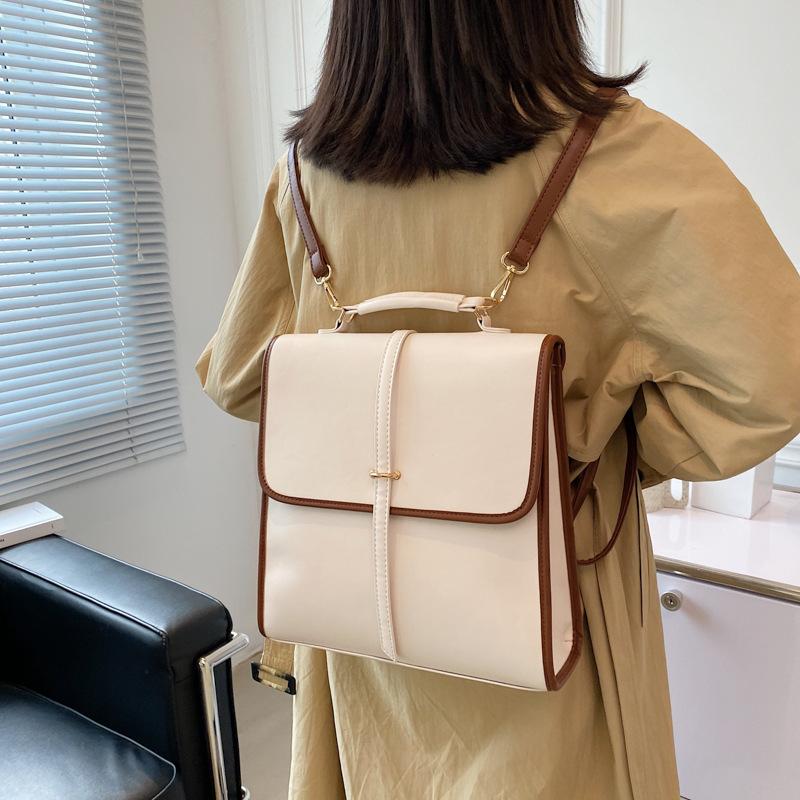 Retro Backpack for Women, New Fashion Schoolbag for Women, College Students, British College Style, Women's Backpack.