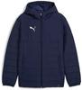 Teamadditions Hooded Padded Winter Jacket Puma Navy Silver