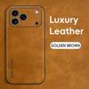 Роскошный чехол для телефона из натуральной овечьей кожи для iPhone 17 16 15 14 13 12 Pro Max 16 Plus 17Pro Air Ударопрочный Матовый Мягкий Бампер