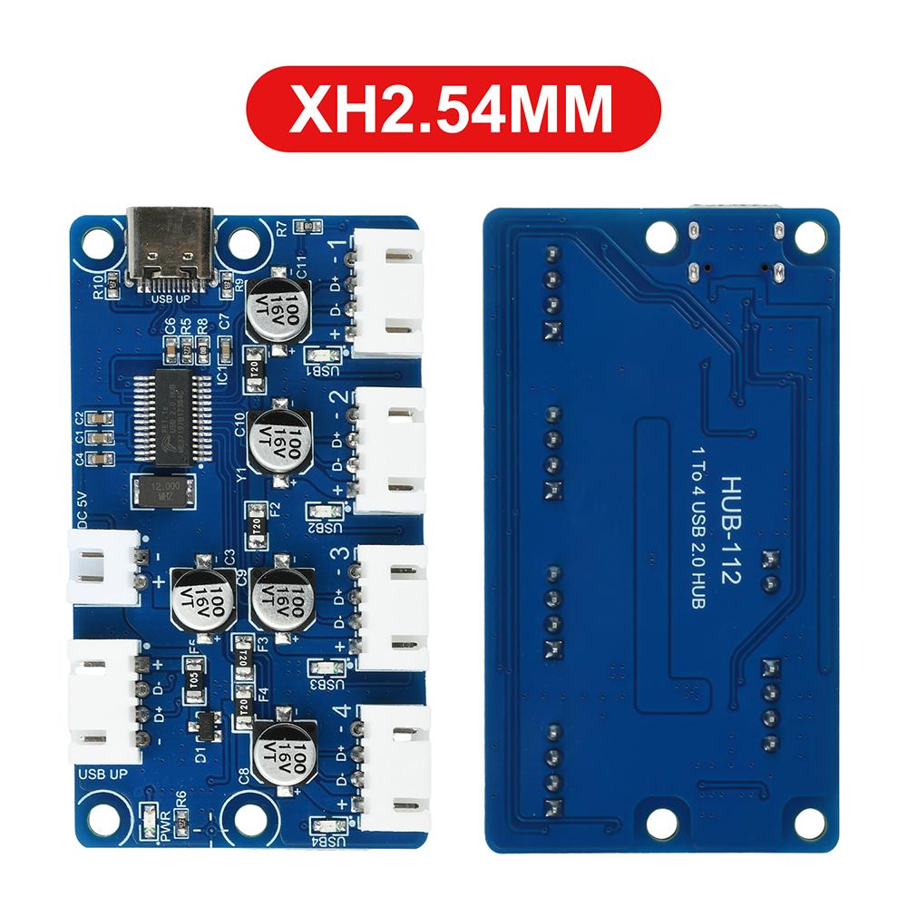 USB 2.0 HUB 1-to-4-Port Splitter USB Hub 4-port Electronic expansion PH2.0 XH2.54 for keyboards,mice,USB drives,printers,webcams