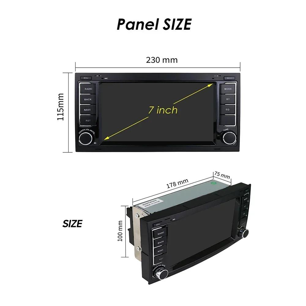 7-дюймовый Android OS Для Volkswagen VW Touareg Multivan T5 Transporte 2004-2011 Автомагнитола Стерео Мультимедиа Беспроводной экран Carplay