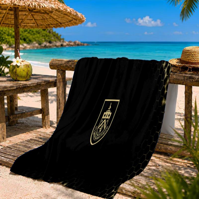 Burnley Football Club Beach Towel Microfiber Beach Towel, Lightweight and Quick-Dry, for Summer Travel, Swimming Pool Fan Birthday Gift