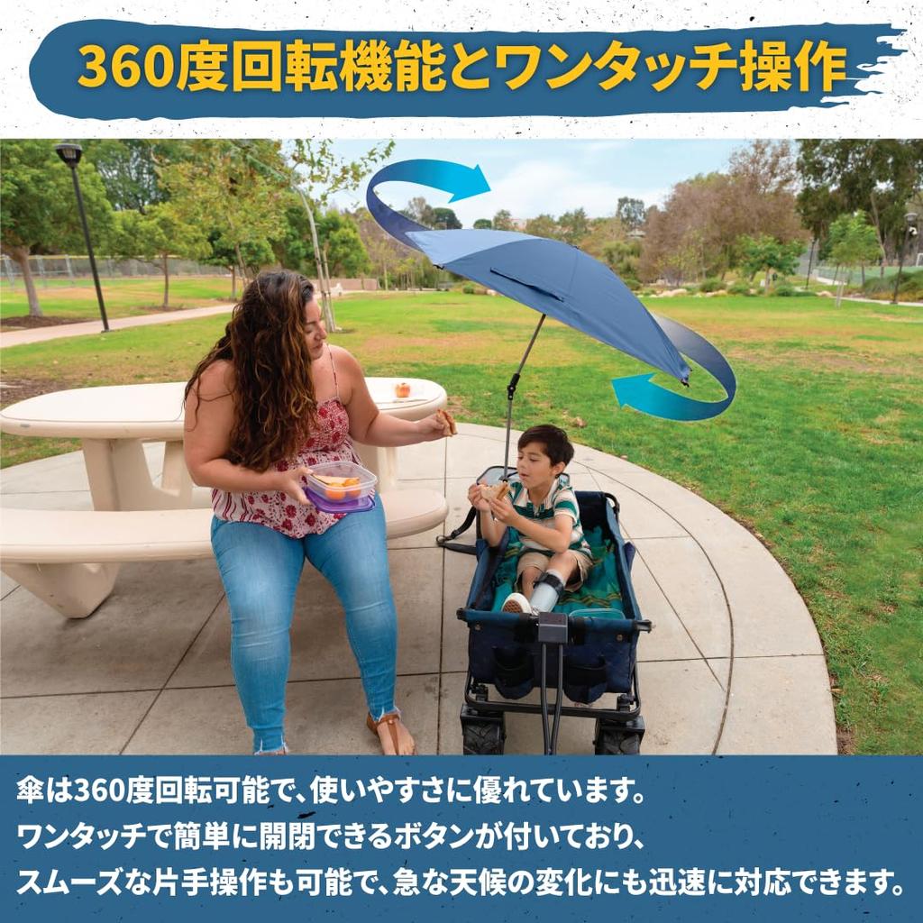 Parasol Parasol Folding UV Protection Outdoor Golf Midnight Blue 97cm X 99cm Japanese Import Sport-Brella Versa-Brella One-Touch [Regular Product]