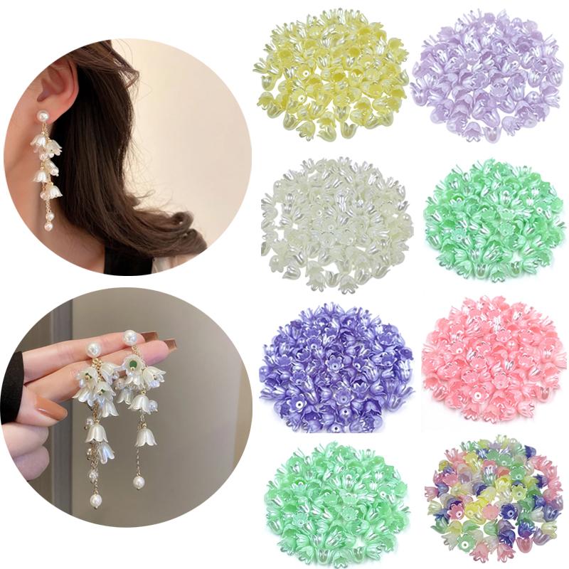 20 шт. акриловая имитация ракушки Лилия орхидеи сосуд DIY шпилька серьги ожерелье браслет аксессуары для волос