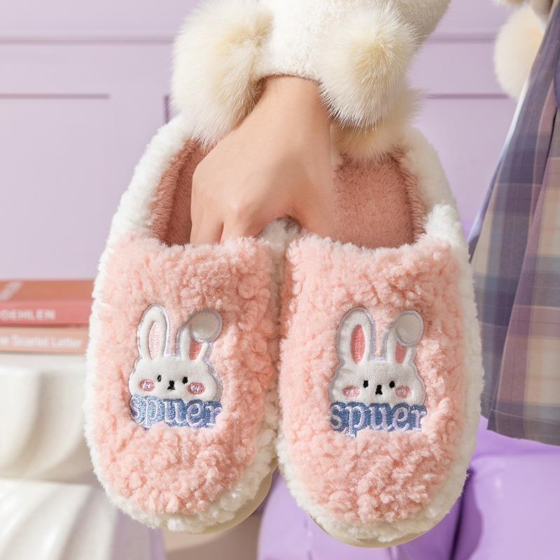 Тапочки Плюшевые тапочки на толстой подошве