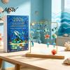 Ocean Themed Advent Calendar Sea Life 2026, 2D Christmas Countdown Box with Decorative Party Favors Animal Acrylic Pendants, Festive Tree Hanging